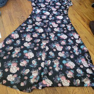 Vintage smooth floral dress